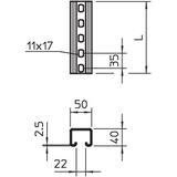 C50, Szyna profilowa