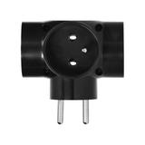 Rozgałęźnik 4x2P+Z, czarny