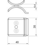 2058/2 M, WANIENKA PODWÓJNA 28-34MM