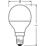 Lampa LED VALUE Classic P60 non-dim plastik 7,5W 840 E14