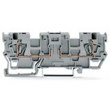 X-COM złączka bazowa 1-przewodowa/1-przewodowa szara