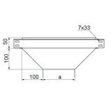 Trójnik redukcyjny 100x50mm Grubość 1,00 mm TRBJ100H50 155601 BAKS