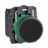 Harmony XB5 Przycisk płaski czarny z samopowrotem bez oznaczenia plastikowy XB5AA25 Schneider