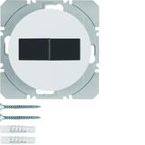 BERKER R.1/R.3 KNX RF przycisk radiowy podwójny płaski z baterią słoneczną biały 85656139 HAGER