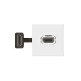 Gniazdo Mosaic HDMI 2-modułowe białe, Legrand