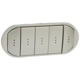 CELIANE - KLAWISZ PIĘCIOKROTNY PODŚWIETLANY TYTANOWY, Legrand