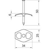 UCHWYT 1996/50 2,2X50