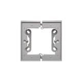 Simon 55 Puszka natynkowa pojedyncza składana do ramek LINE/DUO – Wysokość: 40 mm (1 szt TSC/. = 2 elementy) Aluminium mat TSC/143 KONTAKT