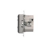 Simon 54 Regulator temperatury z wyświetlaczem z czujnikiem wewnętrznym 16(2) A 230V srebrny mat