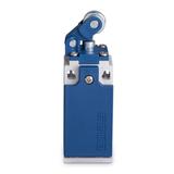 Łącznik w obudowie z tworzywa, 1NC+1NO, popychacz z dźwignią z rolką metalową