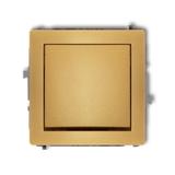 DECO Mechanizm łącznika jednobiegunowego złoty