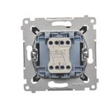 Simon 54 Łącznik krzyżowy z podświetleniem LED 10A 250V szybkozłączka brąz mat DW7L.01/46 KONTAKT