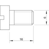 ŚRUBA Z ŁB.CYLINDR.M6X16MM VA