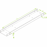 KCD200H60/3 N KORYTKO 1,2 MM
