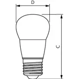 Żarówka LED Kulka 5W=40W 470lm / 2700K barwa ciepła Lustre 5-40W E27 827 P45 FR PHILIPS