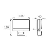 Naświetlacz SMD LED z czujnikiem ruchu BRYZA LED S 15W BLACK NW