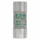 CYLINDRICAL FUSE 22 x 58 80A AM 500V AC Wkładka cylindryczna 22 x 58mm 80A AM 500V AC C22M80 EATON