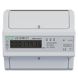 Licznik energii elektrycznej - trójfaz. z programowalną przekładnią RS-485 MODBUS LCD kl.1 LE-03M-CT F&F