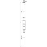 Rura wsporcza fi 50 mm dł. 4700 mm, GFK/Al 105301 DEHN