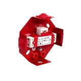 PIP-1AN R3x2x4 Puszka przeciwpożarowa, ośmiokątna, E90, rozgałęźna, 3x2x4 mm2, 123x115x28mm - kolor