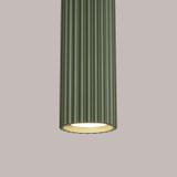 Sollux Lampa wisząca KARBON 3L zielona oliwka SL.1613