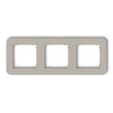 MINI Ramka potrójna zaokrąglona z tworzywa taupe 60MRTZ-3 KARLIK