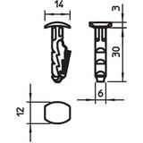 KOŁKI OBO WTYKANE M6X30