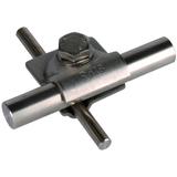 Zacisk uniwersalny MV do drutu 8-10/16 mm, stal nierdzewna NIRO