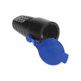 Gniazdo gumowe proste IP44 z uziemieniem, czarne, schuko OR-AE-1314(GS) ORNO