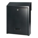 Skrzynka na listy przelotowa FIJI, z zamkiem bębenkowym, antracyt