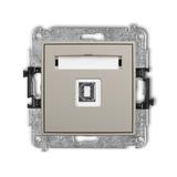 MINI Gniazdo pojedyncze USB A-B 2.0 taupe 60MGUSB-3 KARLIK