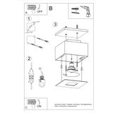 Sollux Plafon MONO 1 czarny SL.0070
