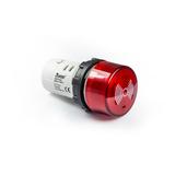 Buzzer monoblok 220V AC, podświetlany, czerwony