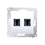Simon 54 Gniazdo HDMI podwójne biały