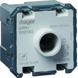 lumina/gallery Ściemniacz obrotowy obc. R/L/C 250 W, LED 50 W mechanizm 2M WXF062 HAGER