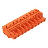 MCS-MIDI Classic gniazdo 10-bieg. pomarańczowe raster 7,62 mm /25szt./ WAGO