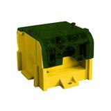 LZ1*95/35P ,  Odgałęźnik instalacyjny 1-segmentowy (zacisk: 1x95mm2 - 4x35mm2)/ z pokrywą, żółto-zie