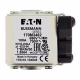 FUSE 100A 690V 1*BKN/50 AR UC Wkładka szybka 100A AC 690V rozmiar 1 45x59x51 mm aR, 170M3462 EATON