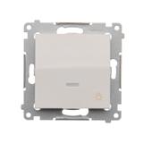 Simon 54 Przycisk „światło” z podświetleniem LED 10A szybkozłączka biały