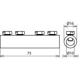 Mufa łącząca do drutu 8 mm, Al
