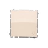 Simon Basic Przycisk dzwonek 10A 250V szybkozłączka beż BMD1.01/12 KONTAKT