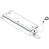 tehalit.BK Końcówka kanału wanna stalowa BKW 200x(60-100)mm stal BKWE200060 HAGER
