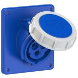 GNIAZDO TABLICOWE SKOŚNE POWER TWIST  16A 230V 2P+Z  70x85mm  IP67