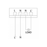 CZUJNIK RUCHU CR-3 MINI, MAX 2000W, AC220-240V, 50/60HZ, KĄT DZIAŁANIA 360*, ZASIĘG 6M ± 2,2- 4M, IP