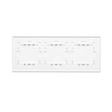 Simon 54 Touch Panel dotykowy S54 Touch 3 moduły 1 pole dotykowe + 2 pola dotykowe pionowe + 1 pole dotykowe biała perła DSTR3131/70 KONTAKT