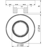 RKFRN2UZD3R4VS25, Okrągła kaseta z otw.na tubus