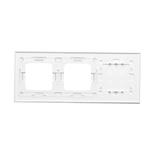 Simon 54 Touch Panel dotykowy S54 Touch 3 moduły 4 pola dotykowe + 2 otwory na osprzęty S54 biała perła DSTR3400/70 KONTAKT