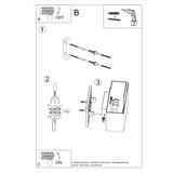 Sollux Kinkiet PIEGARE biały SL.0394