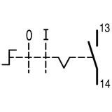 M22-WRK/K10 Przełącznik 2 położeniowy pokrętło 22mm czarny 1Z bez samopowrotu 216518 EATON