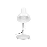 DEON, lampa biurkowa, 60W, E27, wysoka, stal, biała DL-2/W ORNO
